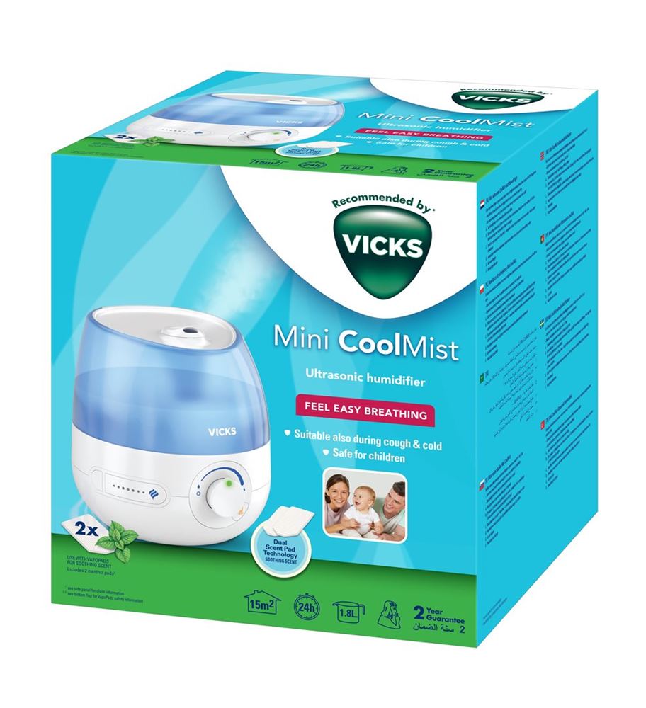 Vicks Mini Kaltluft Ultraschall-Luftbefeuchter