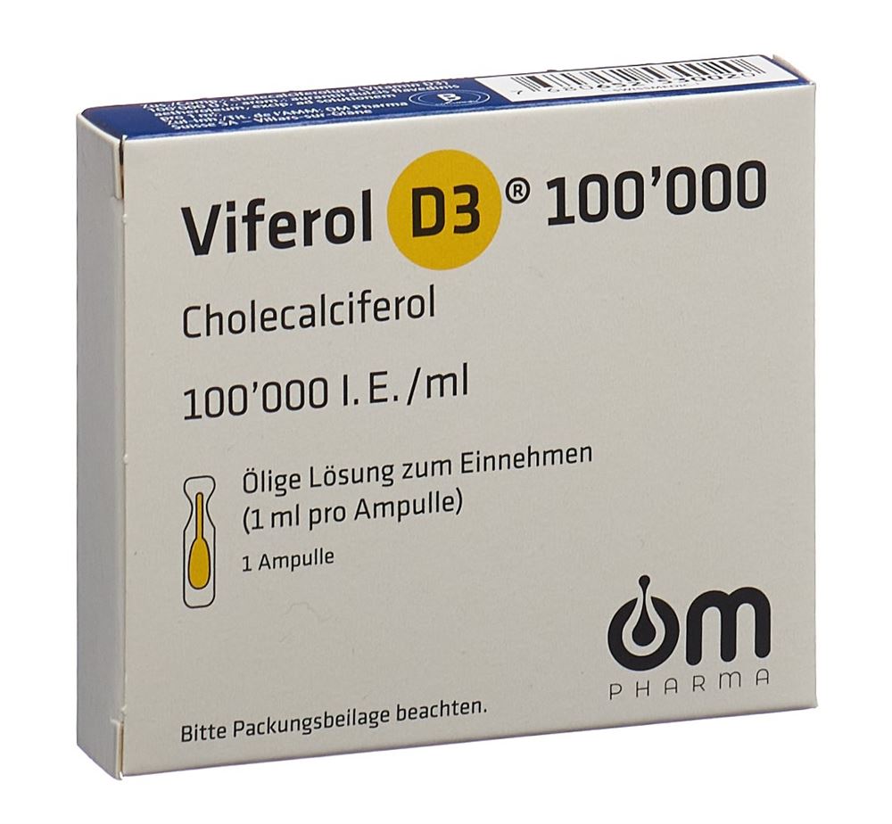 VIFEROL D3 sol buv 100000 IE/ml amp 1 pce