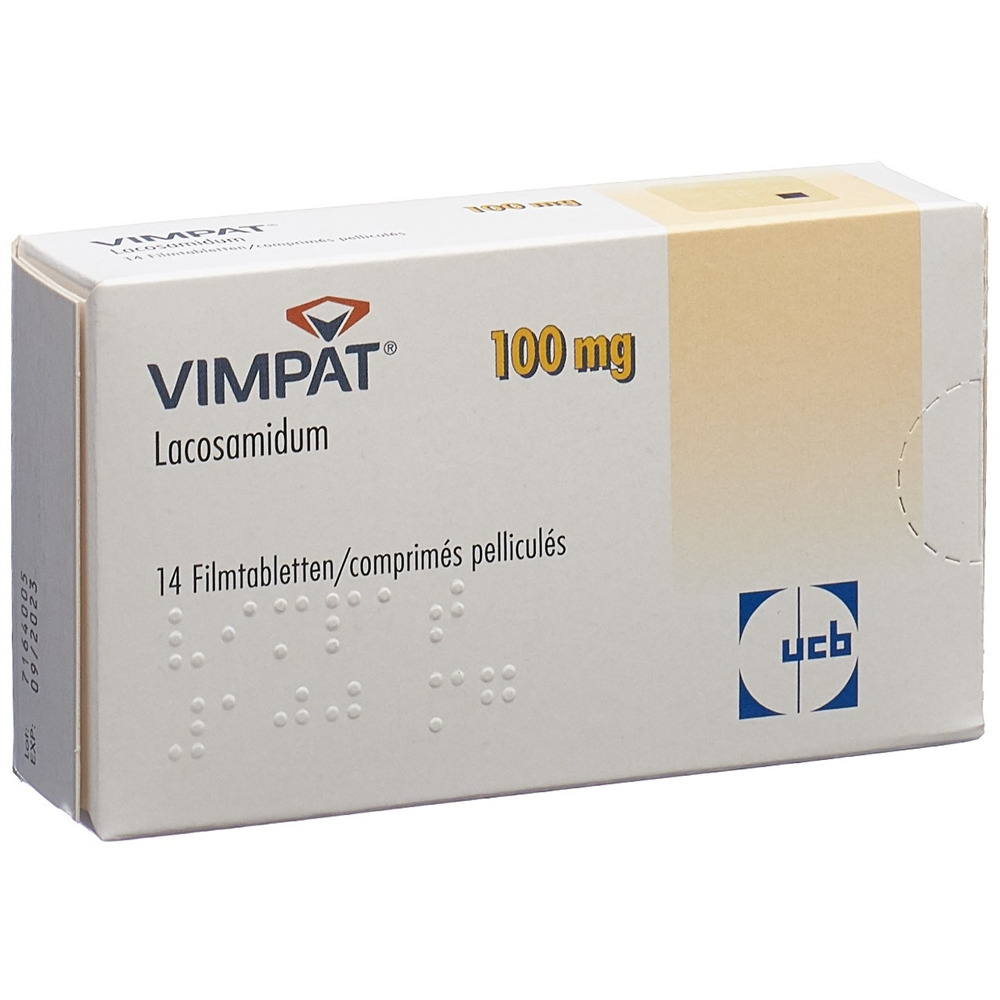 VIMPAT cpr pell 100 mg blist 14 pce, image principale