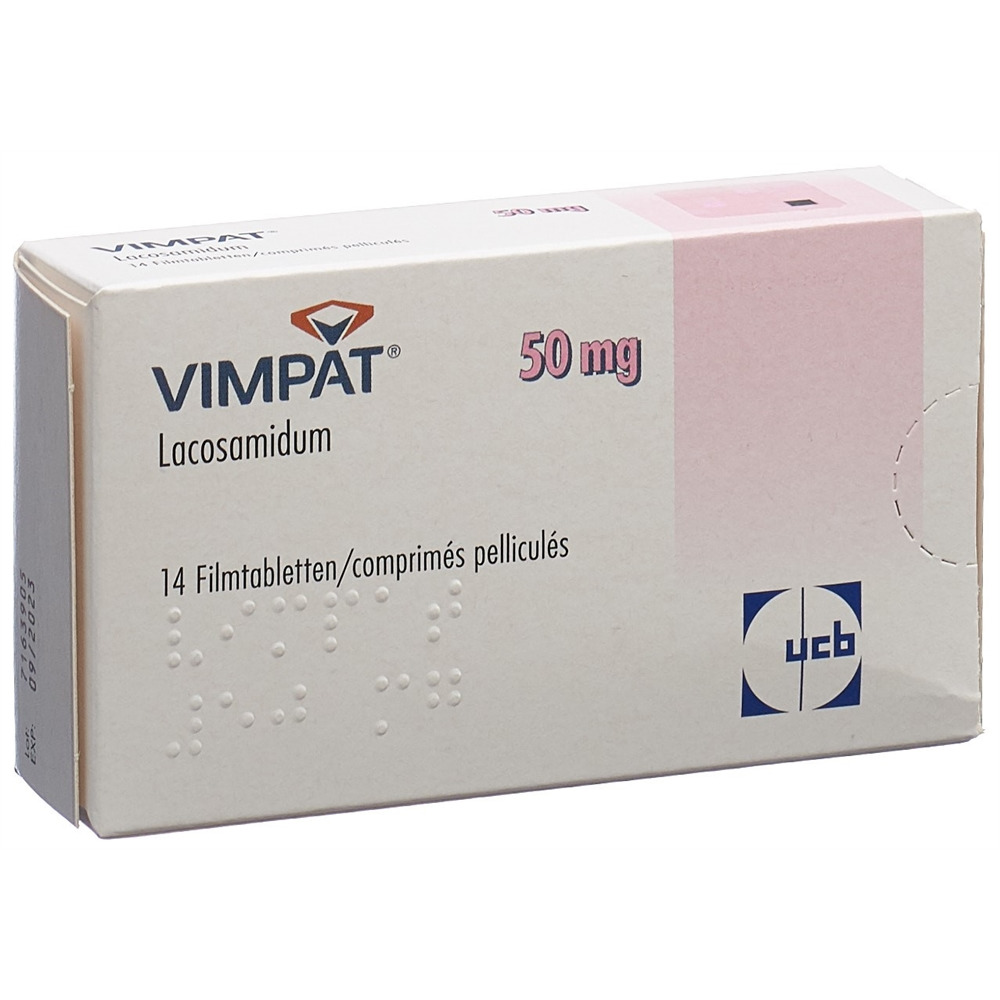 VIMPAT cpr pell 50 mg blist 14 pce, image principale