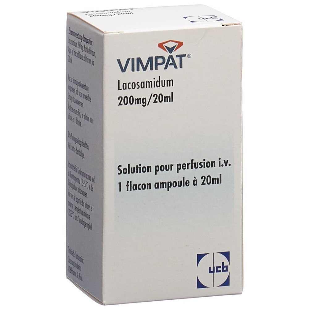 VIMPAT sol perf 200 mg/20ml i.v. flac 20 ml