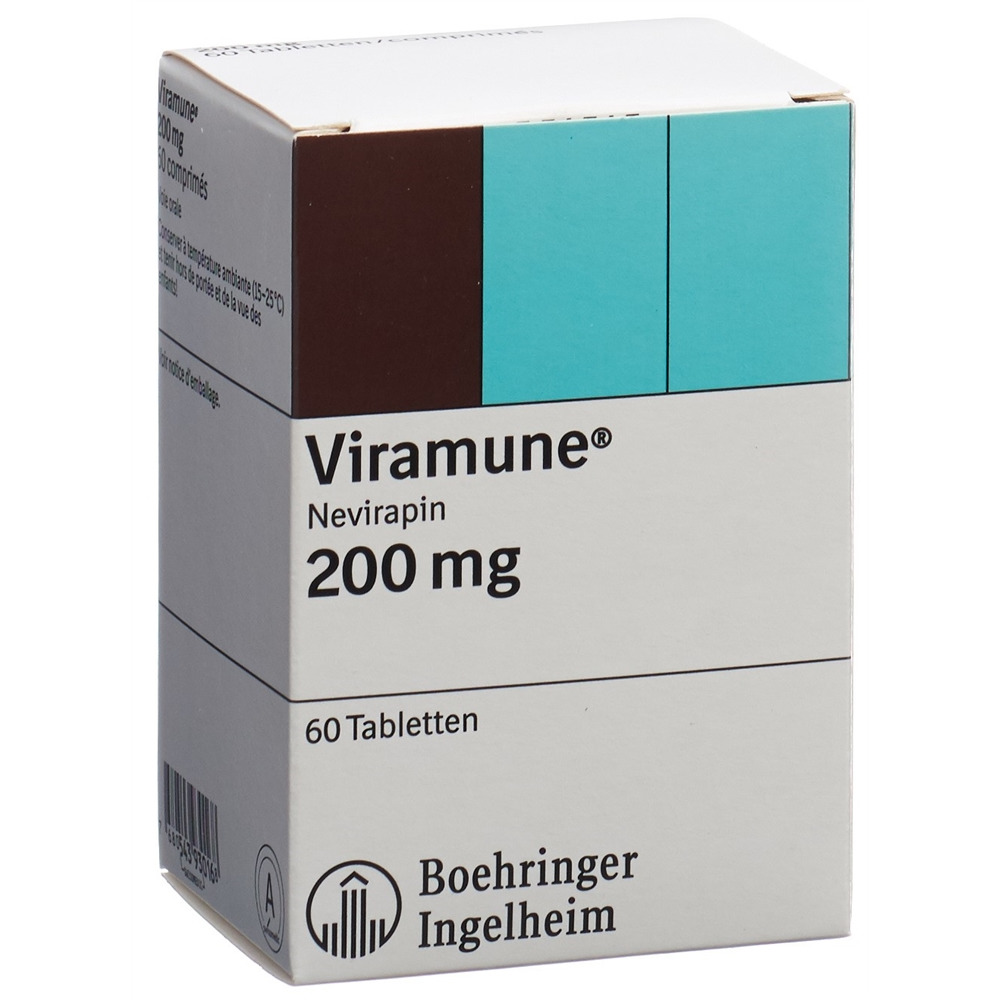 Viramune cpr 200 mg blist 60 pce, image principale