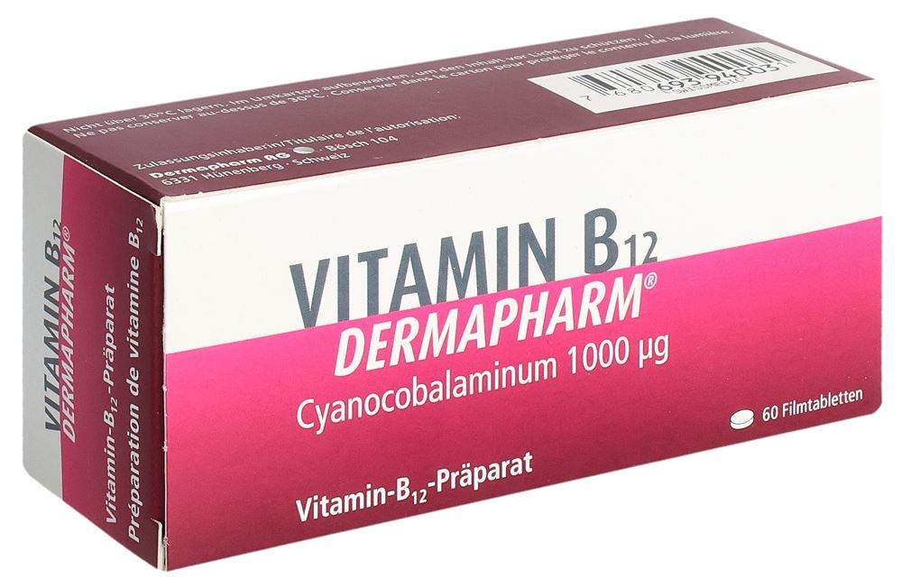 VITAMINE B12 Dermapharm 1000 mcg, image principale