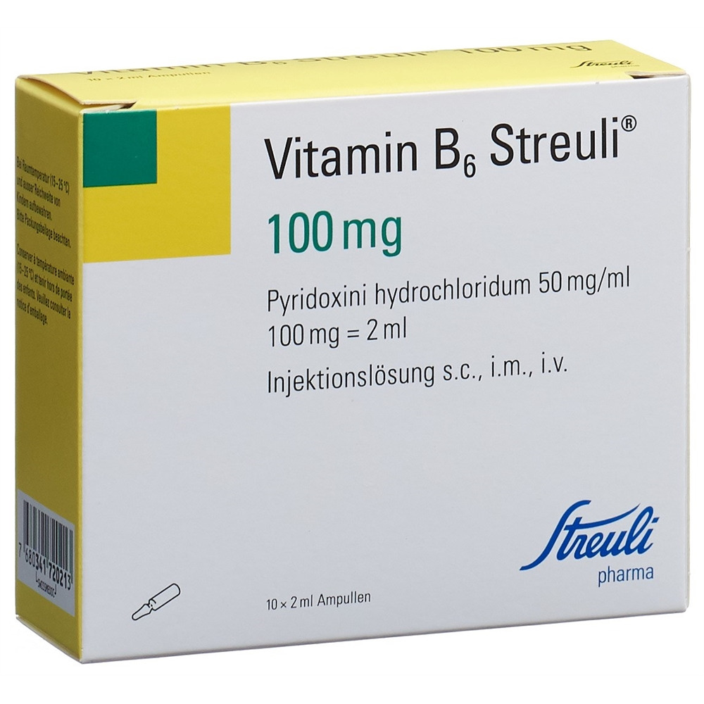 VITAMINE B6 Streuli 100 mg/2ml, Hauptbild