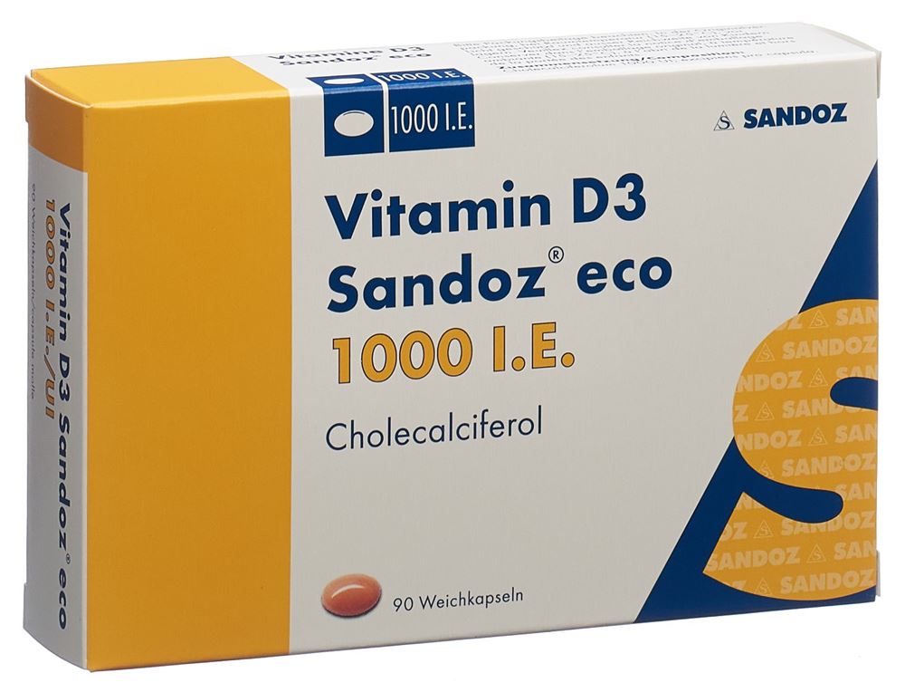 VITAMINE D3 Sandoz eco 1000 IE, Hauptbild