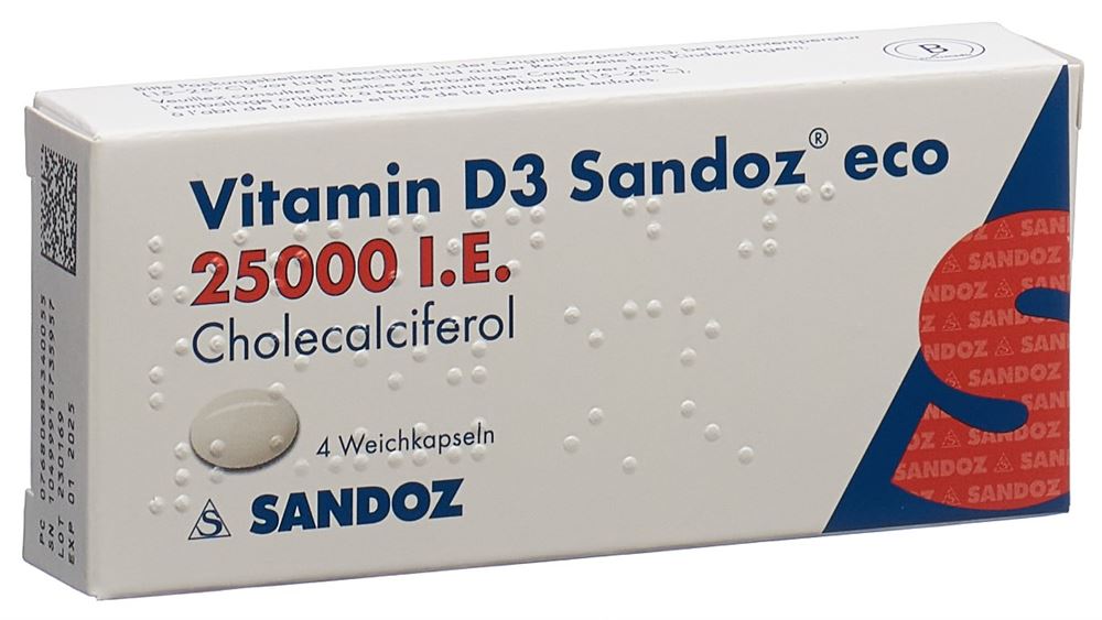 VITAMINE D3 Sandoz eco 25000 IE, Hauptbild