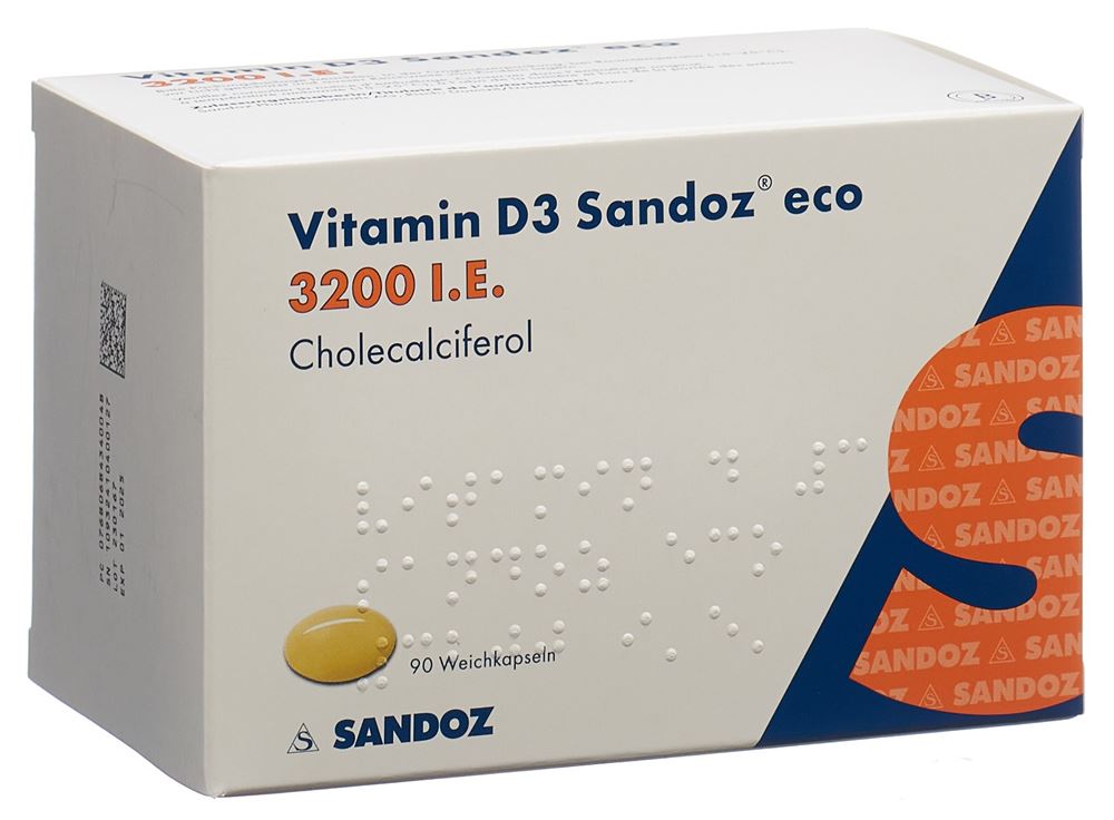 VITAMINE D3 Sandoz eco 3200 IE, Hauptbild