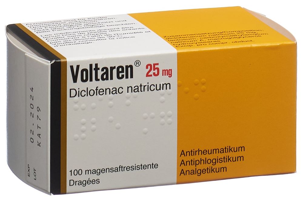 Voltaren Drag 25 mg Blist 100 Stk, Hauptbild