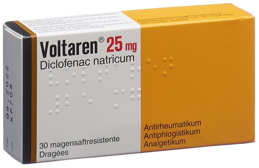 Voltaren Drag 25 mg Blist 30 Stk, Hauptbild