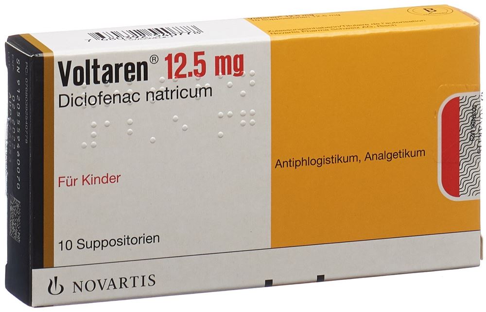 Voltaren Supp 12.5 mg Kind 10 Stk