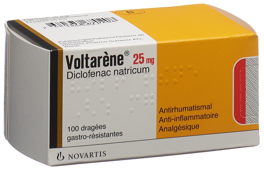 Voltaren drag 25 mg blist 100 pce, image 2 sur 2