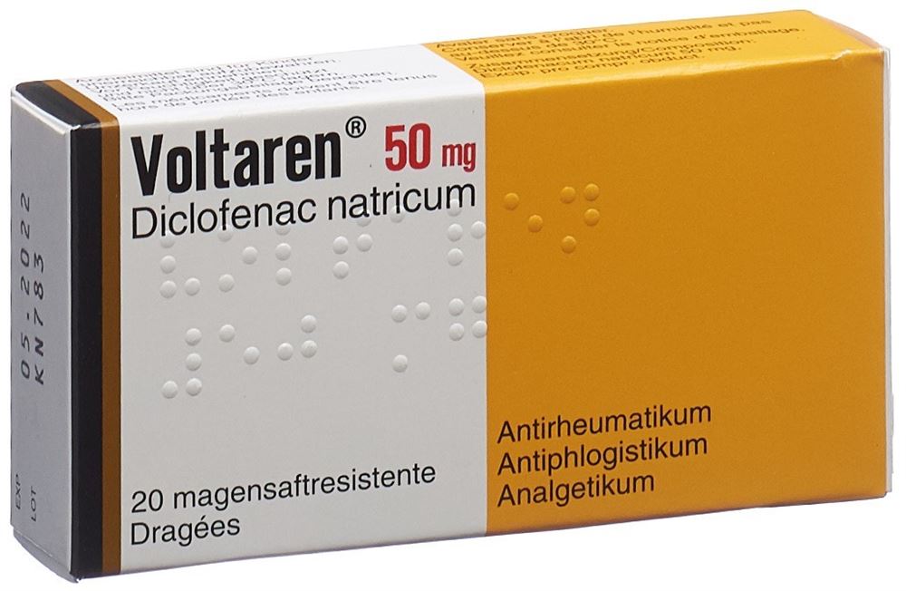 Voltaren drag 50 mg blist 20 pce