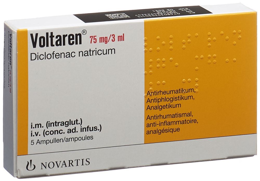 Voltaren prép inj perf 75 mg/3ml i.m./i.v. amp 3 ml