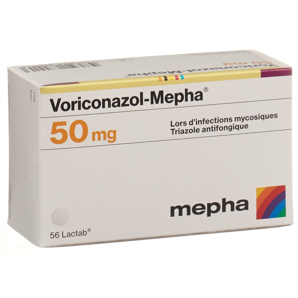 VORICONAZOLE Mepha 50 mg, image 2 sur 2