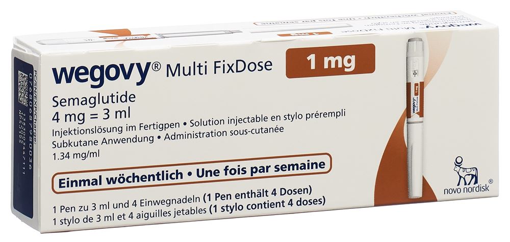 Wegovy Multi FixDose 1 mg, Hauptbild