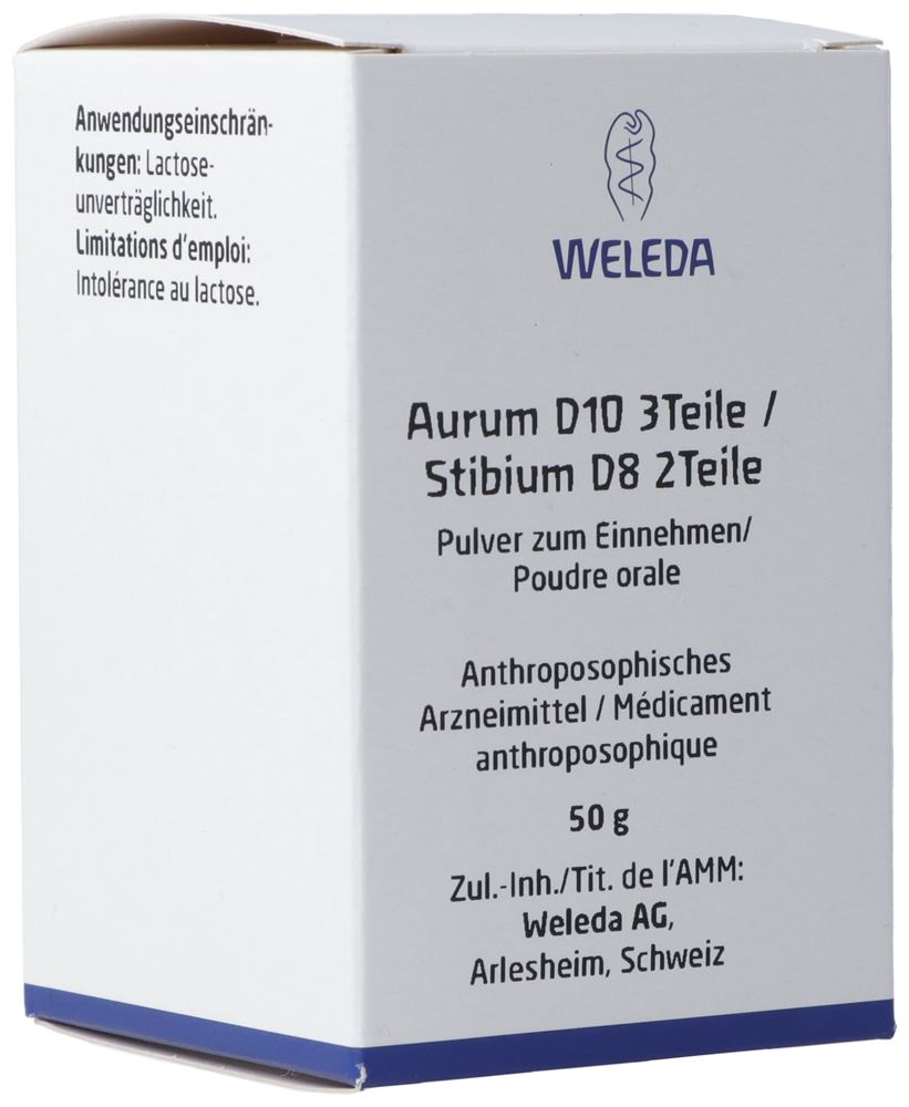 Weleda Aurum D10 3 Teile / Stibium D8 2 Teile