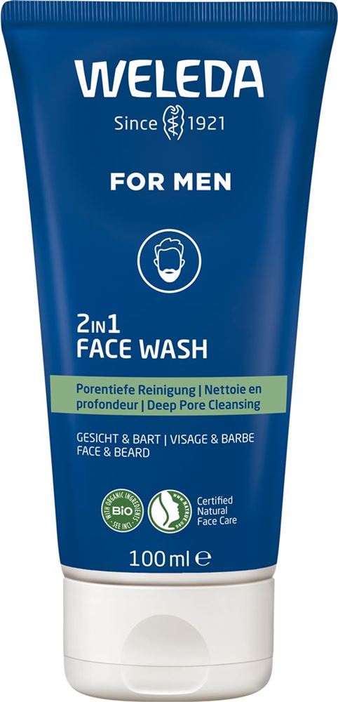 Weleda FOR MEN 2in1 Face Wash, Hauptbild