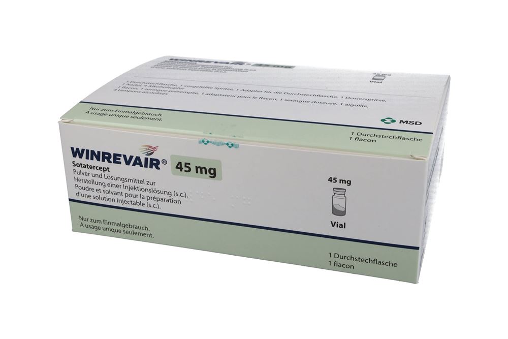 WINREVAIR subst sèche 45 mg avec solvant flac 1 pce, image principale