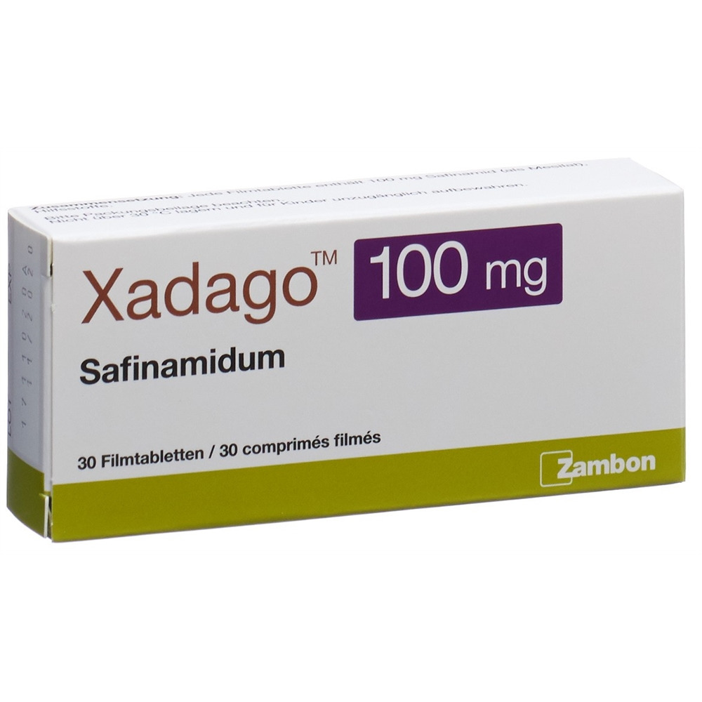 XADAGO cpr pell 100 mg blist 30 pce, image principale