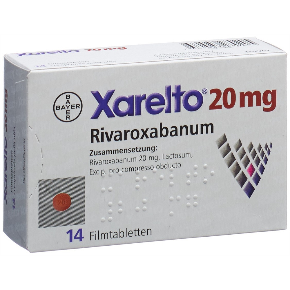 XARELTO Filmtabl 20 mg Blist 14 Stk, Hauptbild