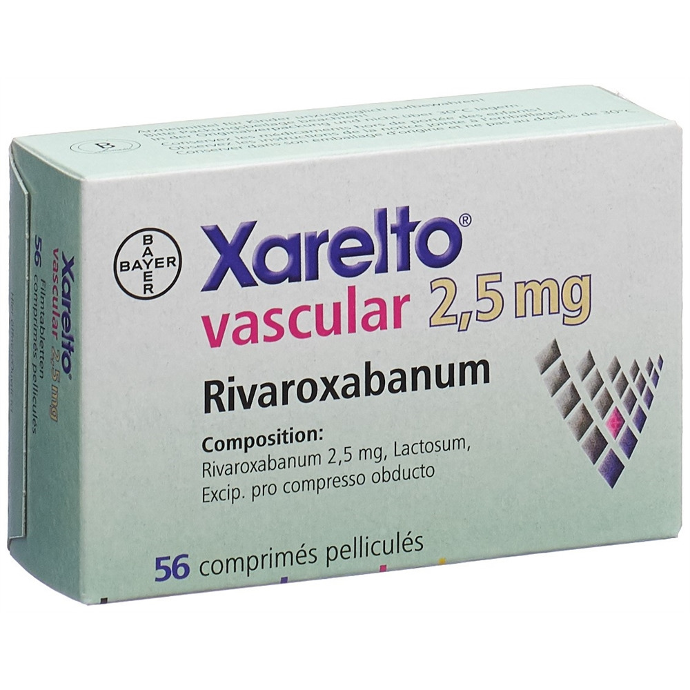 XARELTO vascular 2.5 mg, image 2 sur 2