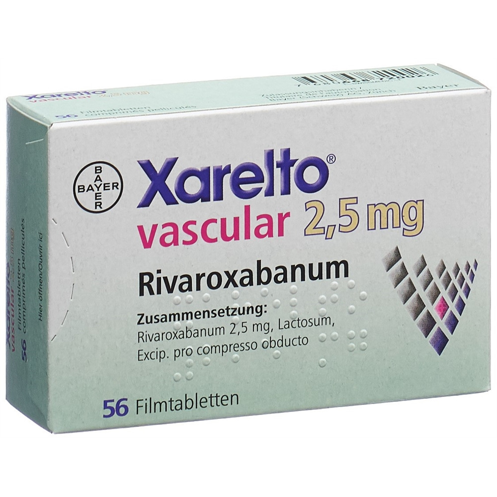XARELTO vascular 2.5 mg, image principale