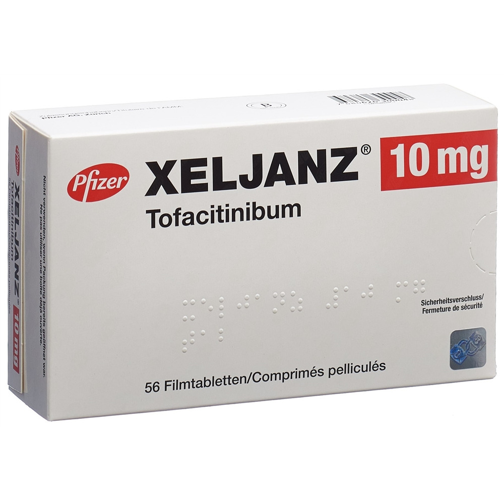 XELJANZ cpr pell 10 mg blist 56 pce, image principale