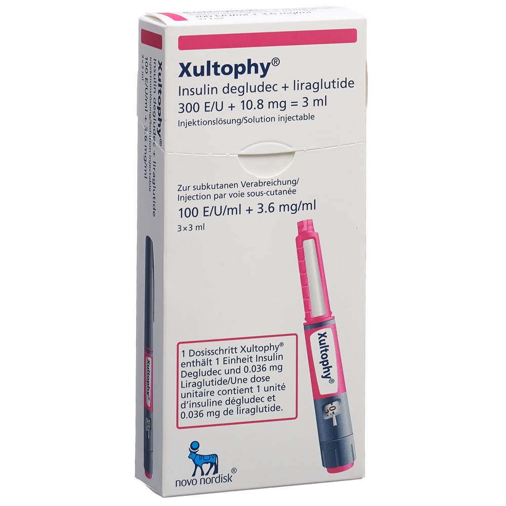 XULTOPHY sol inj 100E/ml 3.6 mg/ml stylo pré 3 ml, image principale