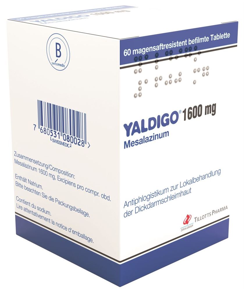 YALDIGO Tabl 1600 mg Blist 60 Stk