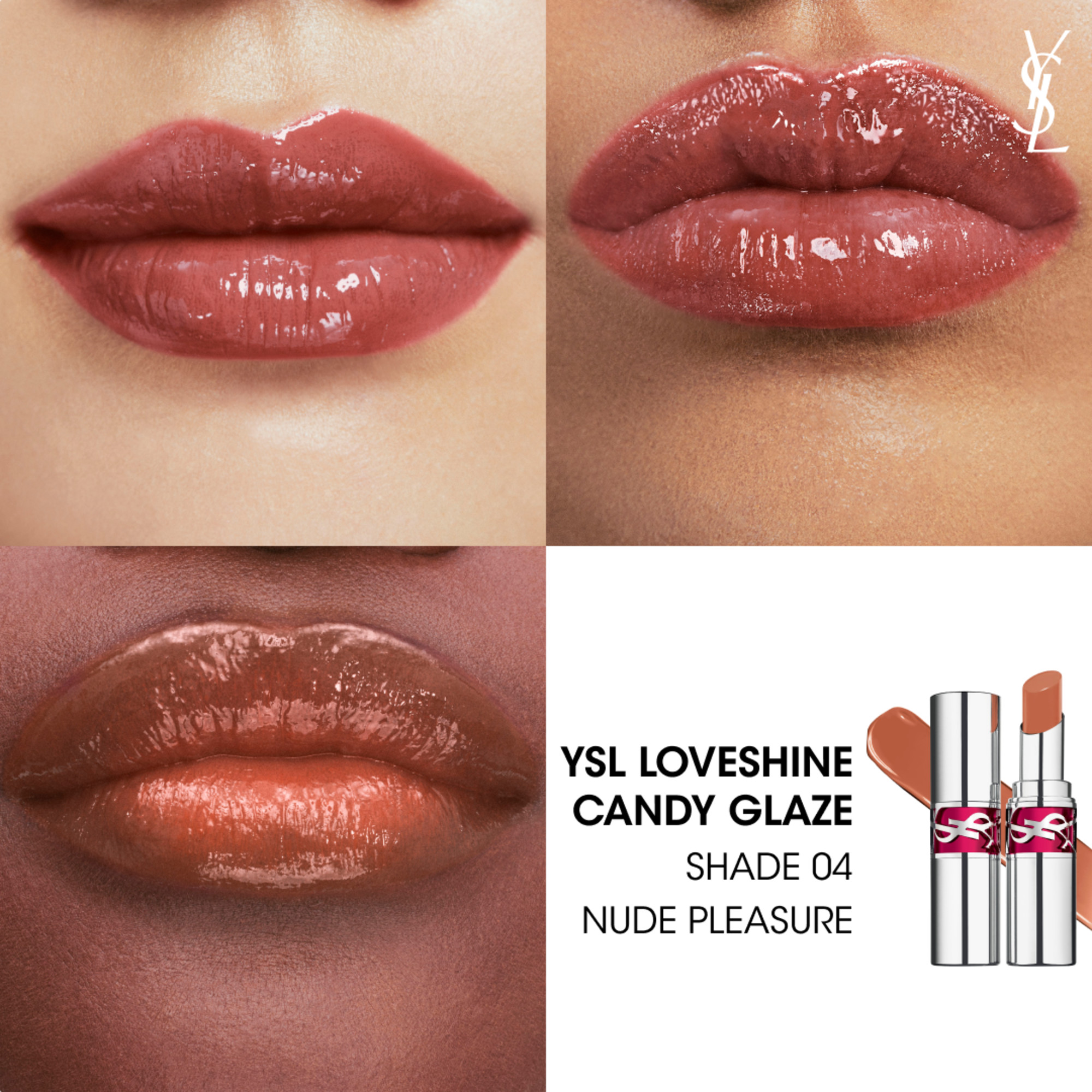 YVES SAINT LAURENT Rouge Volupte Candy Glaze Lipgloss, image 3 sur 3