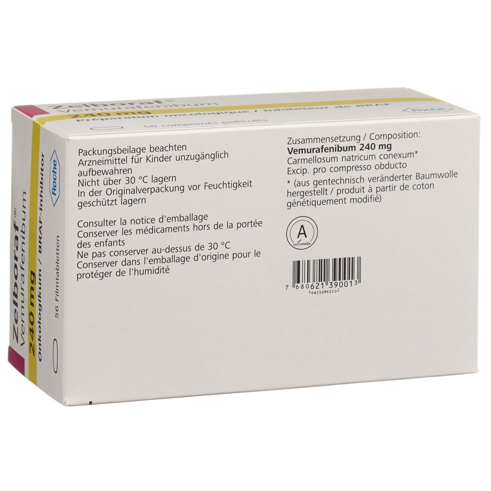 ZELBORAF cpr pell 240 mg blist 56 pce, image 2 sur 2