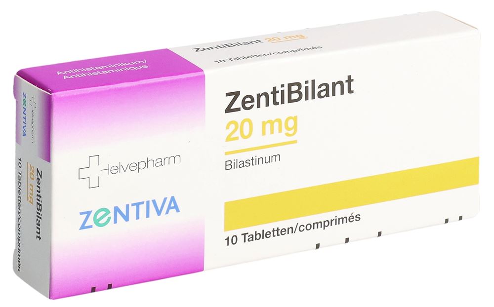 ZENTIBILANT Tabl 20 mg Blist 10 Stk, Hauptbild
