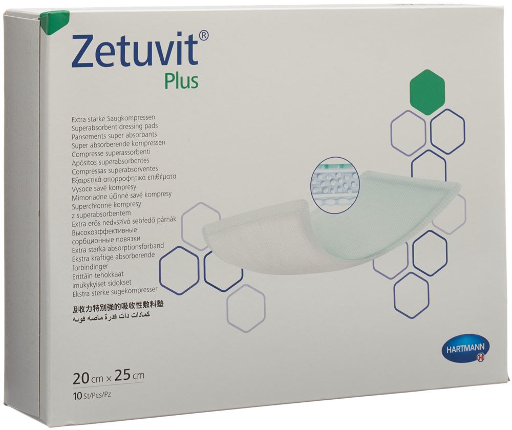 ZETUVIT Plus compresse absorbante