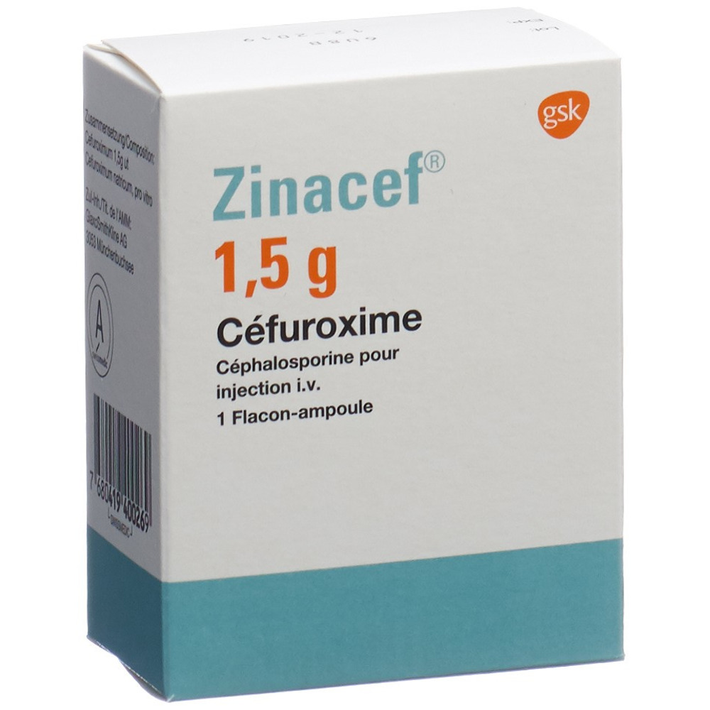 ZINACEF subst sèche 1.5 g i.v. flac 1 pce, image 2 sur 2