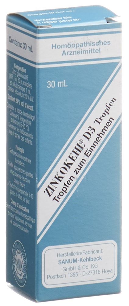 ZINKOKEHL Tropfen 3 D Fl 30 ml