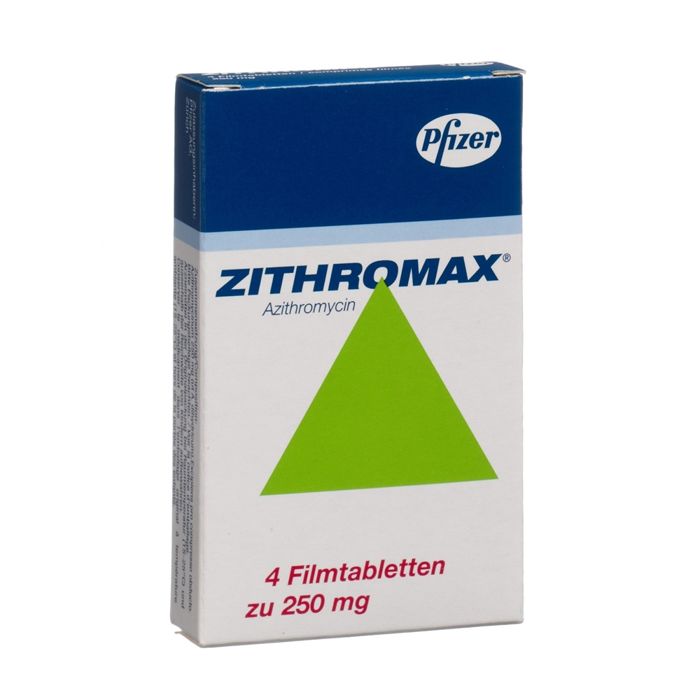 ZITHROMAX Filmtabl 250 mg Blist 4 Stk