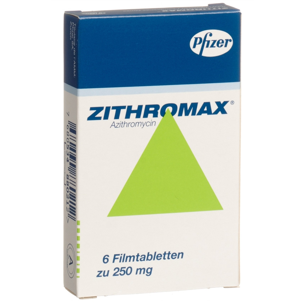 ZITHROMAX Filmtabl 250 mg Blist 6 Stk