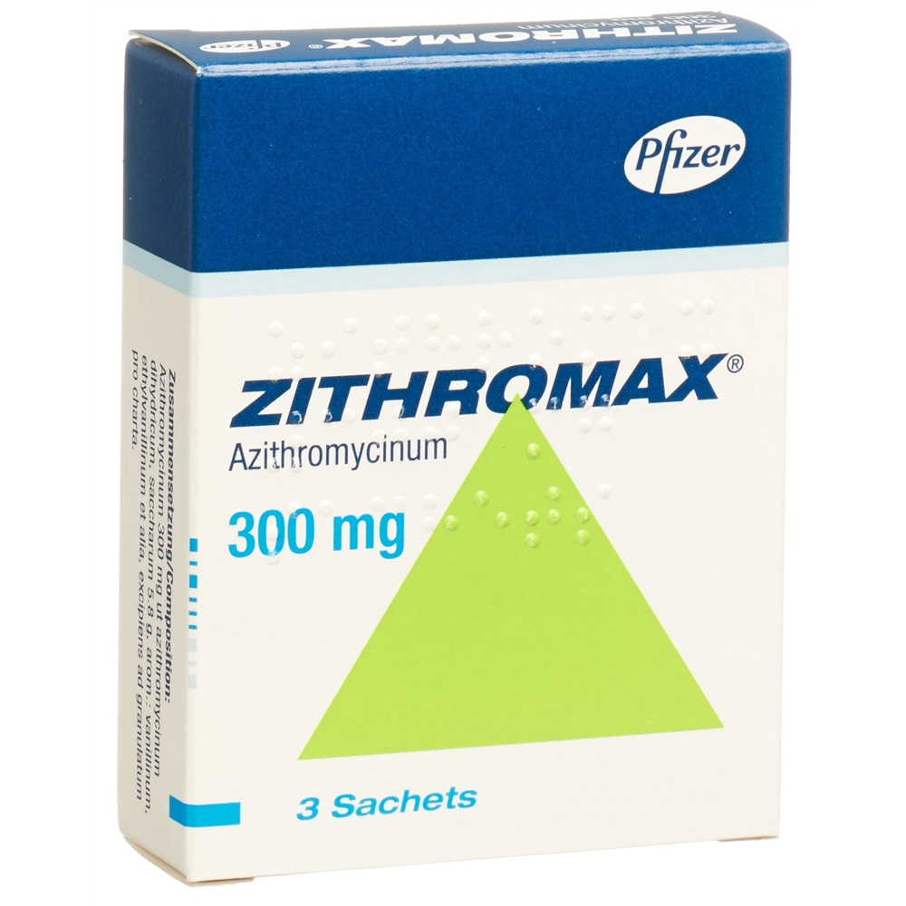 ZITHROMAX Plv 300 mg zur Herstellung einer Suspension zum Einnehmen Btl 3 Stk
