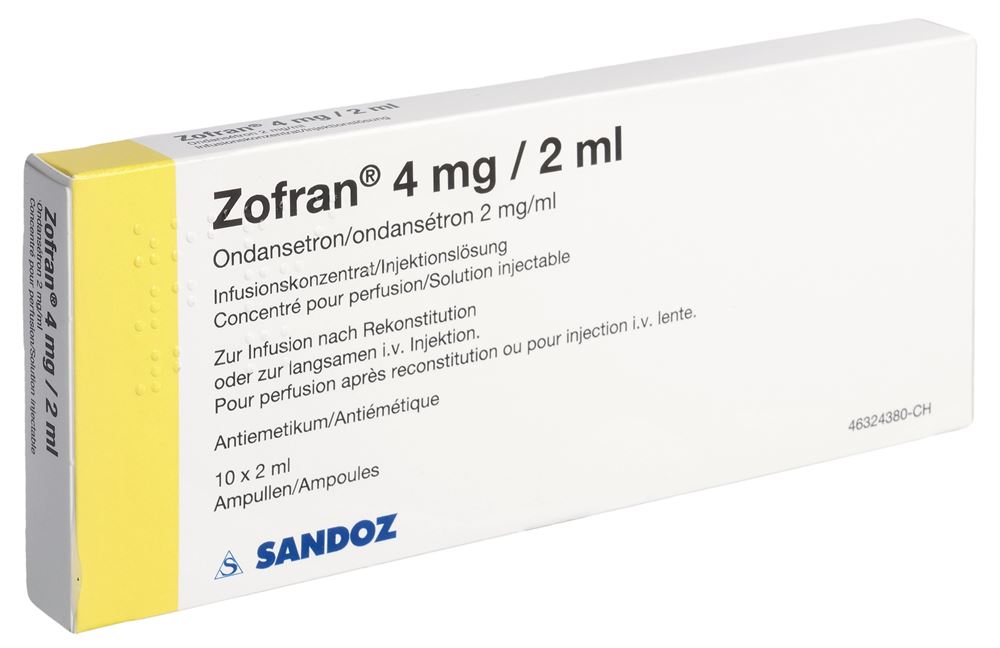 Zofran conc perf 4 mg/2ml amp 2 ml, image principale