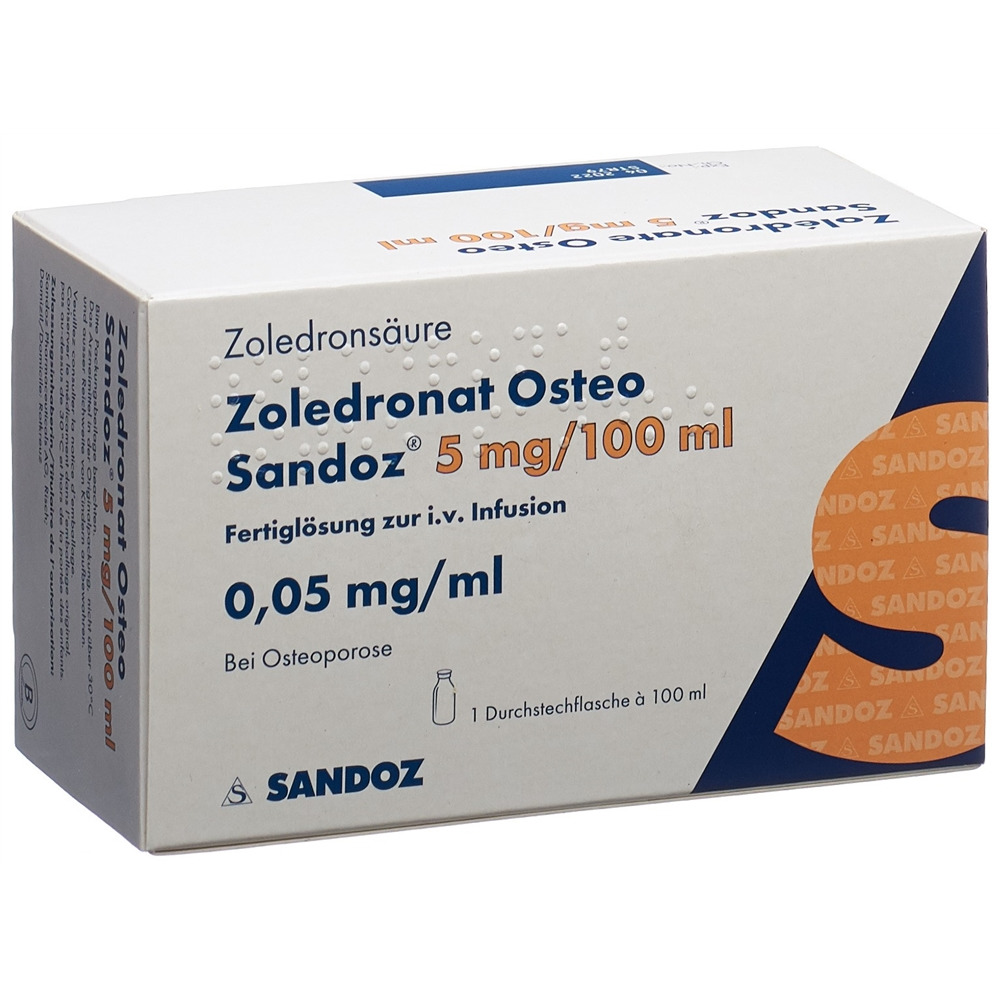 ZOLEDRONATE Sandoz 5 mg/100ml, Hauptbild