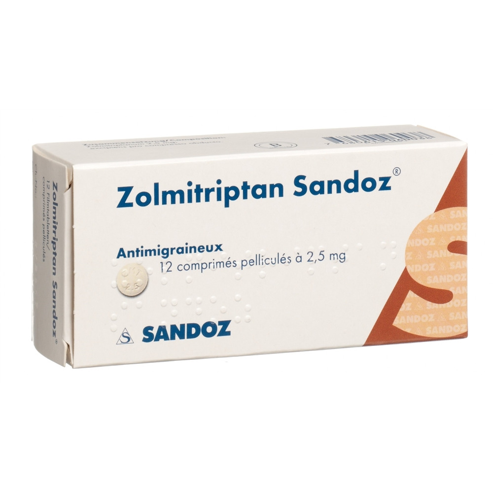 ZOLMITRIPTAN Sandoz 2.5 mg, Bild 2 von 2