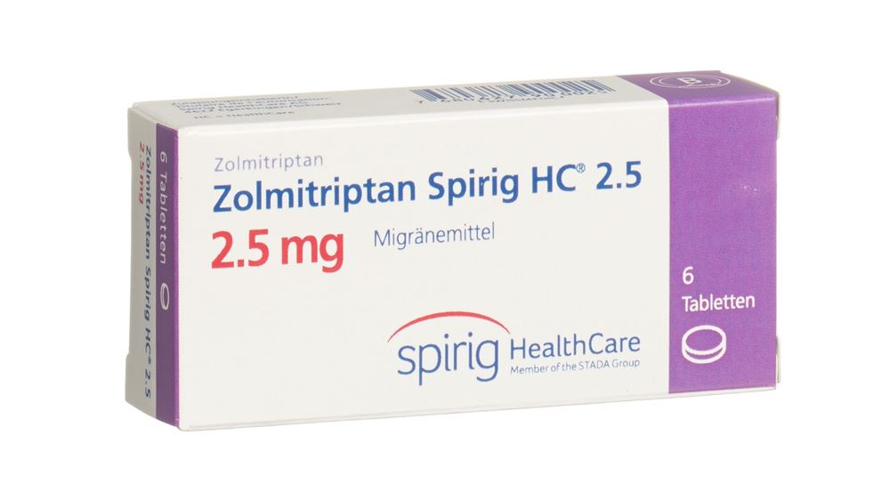 ZOLMITRIPTAN Spirig HC 2.5 mg, Hauptbild