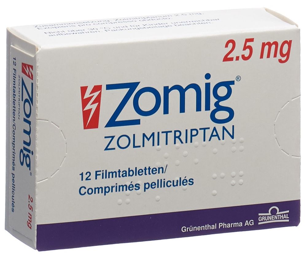 ZOMIG Filmtabl 2.5 mg Blist 12 Stk, Hauptbild