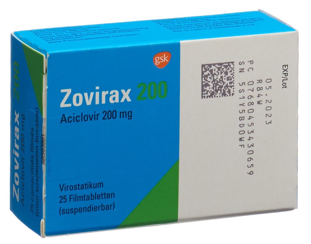 ZOVIRAX Filmtabl 200 mg Blist 25 Stk