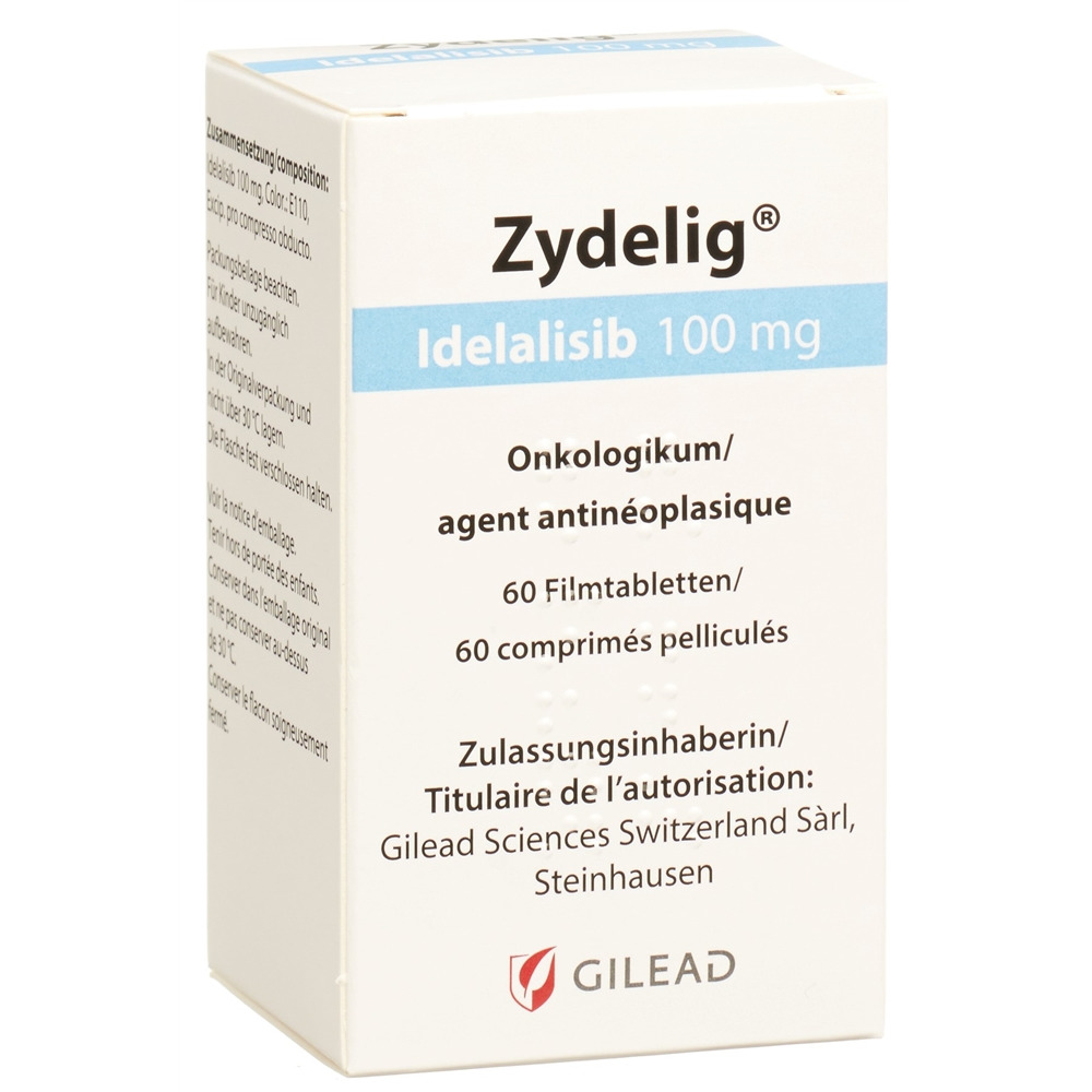 ZYDELIG cpr pell 100 mg bte 60 pce