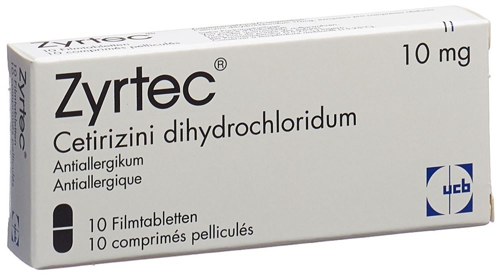 ZYRTEC cpr pell 10 mg blist 10 pce