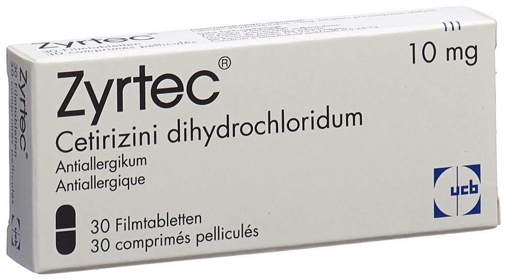 ZYRTEC Filmtabl 10 mg Blist 30 Stk