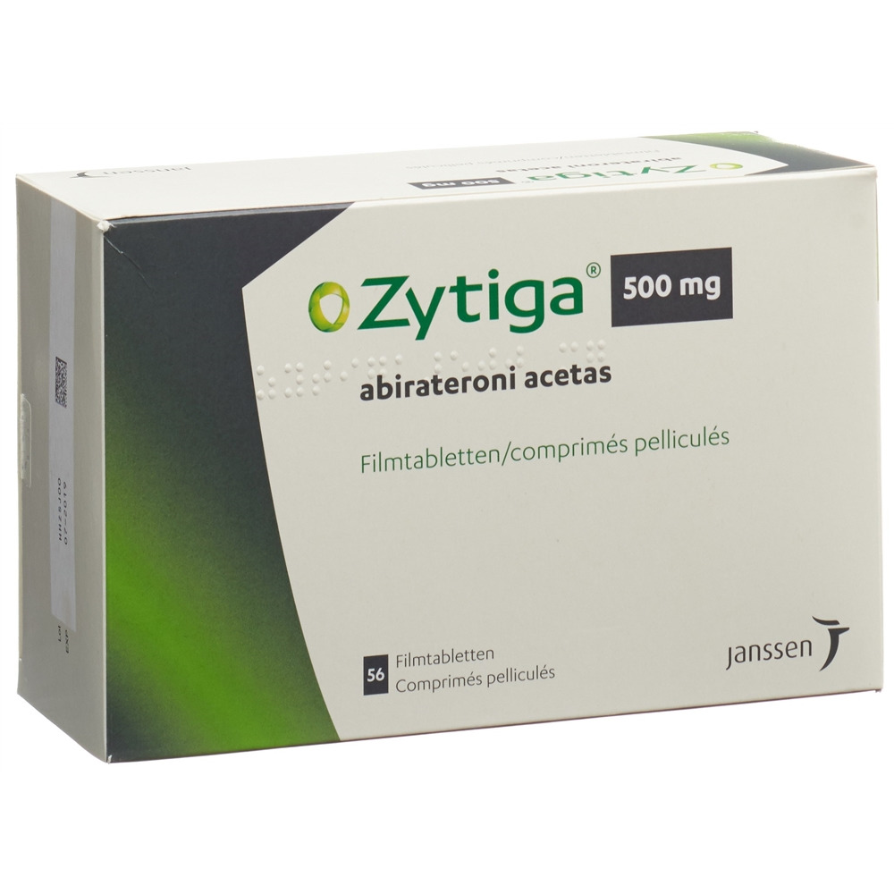 ZYTIGA cpr pell 500 mg blist 56 pce, image principale